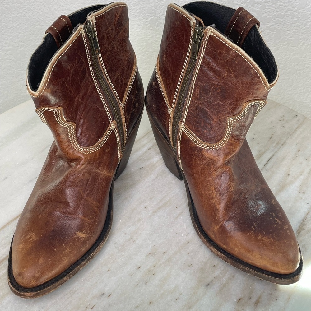LIBERTY Black Brown Ankle Boots